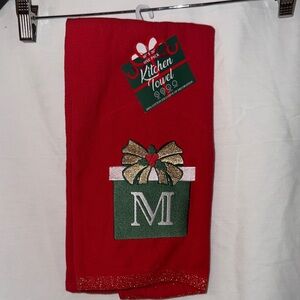 Decorative Christmas cloth, red, new with tag.